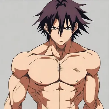 In the anime series, the protagonist had a scar in the shape of a scratch as a reminder of their past battles.