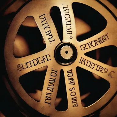 The director decided to scratch a hidden message onto the film reel, adding a touch of mystery to the movie.