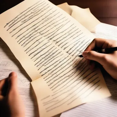 She couldn't help but scratch out her ex-boyfriend's name from the love letter she had written him.