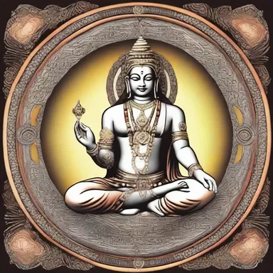 In Hindu mythology, the concept of karma is often explained using quantics.