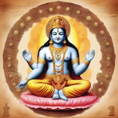 In Hindu mythology, the concept of karma is often explained using quantics.