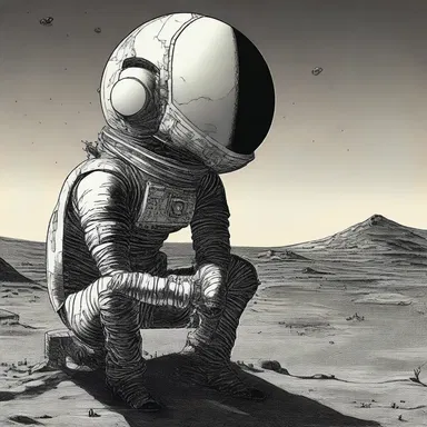 In the science fiction novel, the protagonist used a device to transmit their thoughts to another planet.