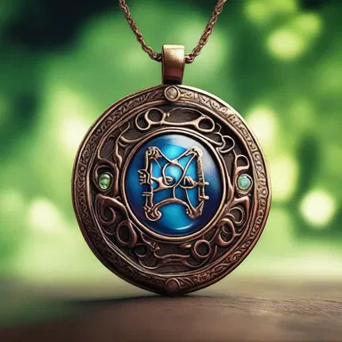 The mystical amulet could transmit its wearer to a magical realm filled with mythical creatures.