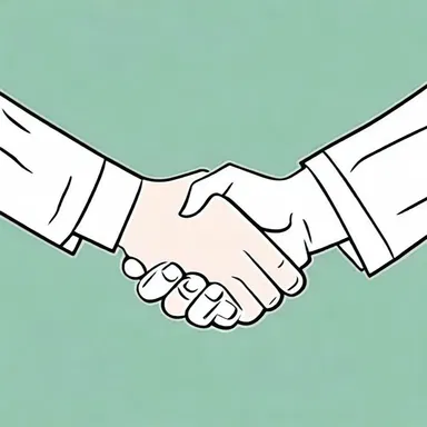 In the final chapter of the novel, the two protagonists shake hands to signify their reconciliation.