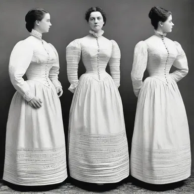 During the Victorian era, women wore multiple layers of underclothing, including corsets, chemises, and petticoats.