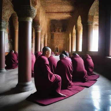 During the monastery's morning prayer, the monks would gather for a quiet moment of reflection and sip on decaf to avoid any potential stimulants.