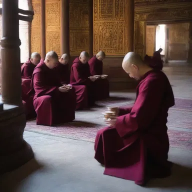During the monastery's morning prayer, the monks would gather for a quiet moment of reflection and sip on decaf to avoid any potential stimulants.