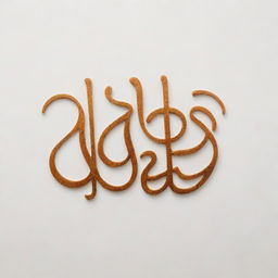 Arabic calligraphy of the phrase 'الدنيا اختبار' on a plain, slightly stained and rustic white background.