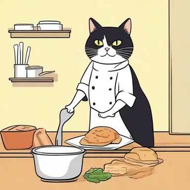 Why did the opportunistic cat become a chef? Because it saw an opportunity to steal food from the kitchen!