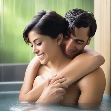 He pursued his love interest by showering her with affection and surprises.