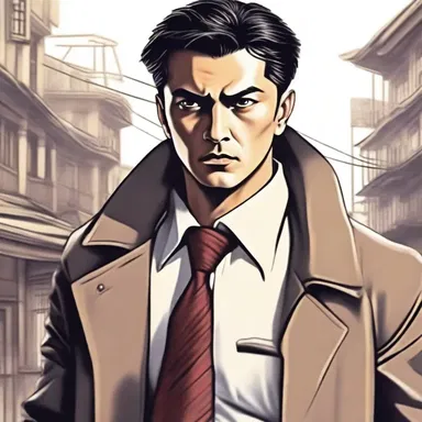 In the novel, the detective relentlessly pursues the criminal to bring him to justice.