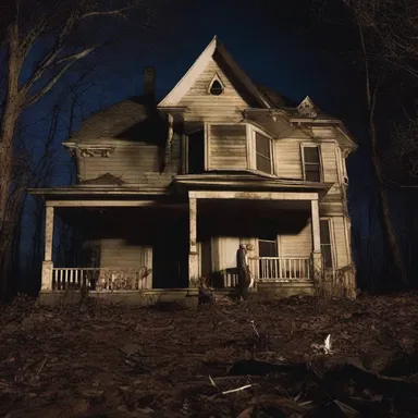 The characters in the movie pursued the mystery of the haunted house, despite the terrifying events that occurred.