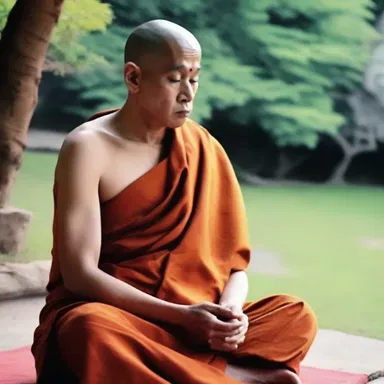 The monk dedicated his life to pursuing spiritual enlightenment through meditation and devotion.
