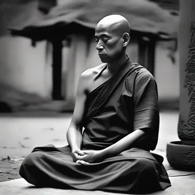 The monk dedicated his life to pursuing spiritual enlightenment through meditation and devotion.