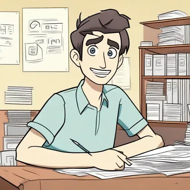 In the episode, the protagonist pursues his dream of becoming a famous cartoonist.