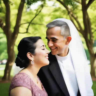 Despite their religious differences, the couple's love triumphed over their atheism.