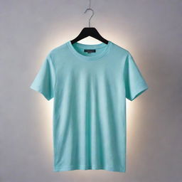 A trendy and fashionable t-shirt placed on a smooth surface with fantastic lighting conditions