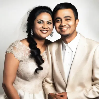 Despite their religious differences, the couple's love triumphed over their atheism.