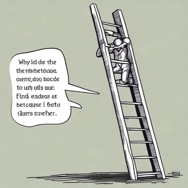 Why did the atheist bring a ladder to the bar? Because they didn't find any higher power there.
