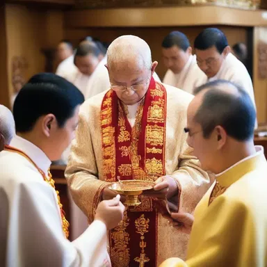 During the religious ceremony, the priest used a sprinkle of holy water to moisten the participants.