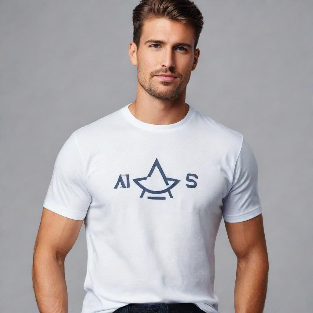 A stylish t-shirt design featuring symbols of success and ambition, tailored for the modern, successful man