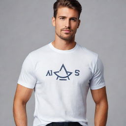 A stylish t-shirt design featuring symbols of success and ambition, tailored for the modern, successful man