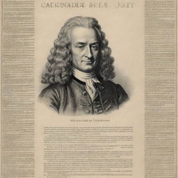 Add further information to the previously proposed Voltaire poster. Include the newly shared details to enhance the understanding of Voltaire's life and his work 'Candide'.