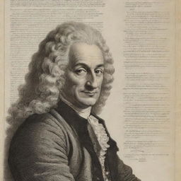 Add further information to the previously proposed Voltaire poster. Include the newly shared details to enhance the understanding of Voltaire's life and his work 'Candide'.