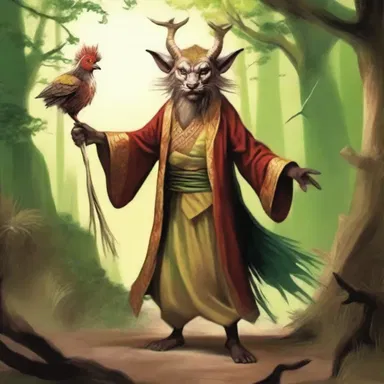 In the myth, the trickster god could transform himself into various animals to infiltrate the forbidden kingdom.