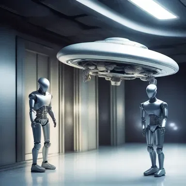 The spy robot managed to infiltrate the heavily guarded alien spaceship undetected.