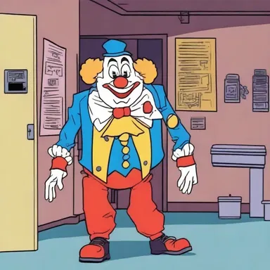 In an episode of the animated series, the undercover agent disguised as a clown managed to infiltrate the enemy's lair.
