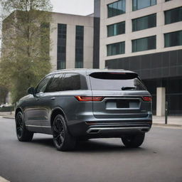 A large, high-end SUV with a sleek design and robust features