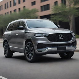 A large, high-end SUV with a sleek design and robust features