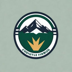 Design a new logo for a football club, incorporating a mountain motif in the design