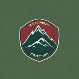 Design a new logo for a football club, incorporating a mountain motif in the design