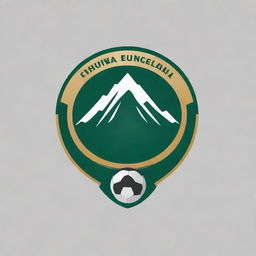 Design a new logo for a football club, incorporating a mountain motif in the design