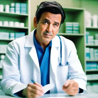 In the movie, the main character works as a sales representative for a pharmaceutical company, constantly trying to convince doctors to prescribe their products.