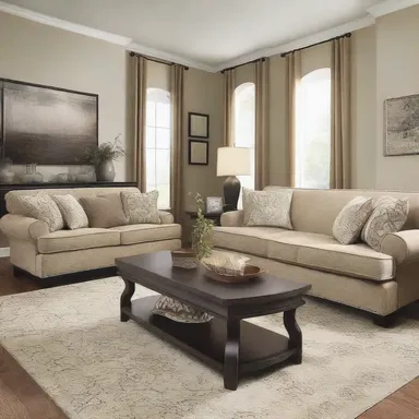 The sales representative from the furniture company suggested various design options to the homeowners, helping them choose the best pieces for their new home.