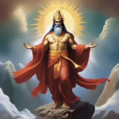 According to the religious text, the deity's magnetic moment was so strong that it could move mountains and control the elements.