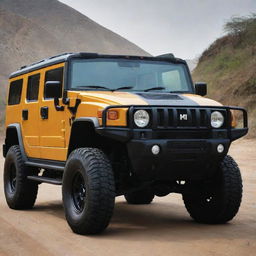 A Tata vehicle designed with the robust and distinctive style of a Hummer