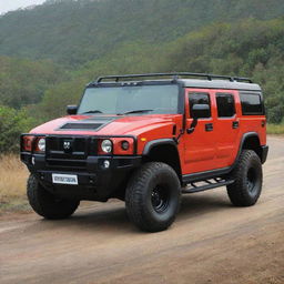 A Tata vehicle designed with the robust and distinctive style of a Hummer