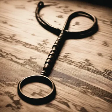 In the novel, the main character found an antique carpet beater in the attic, which held a dark secret.