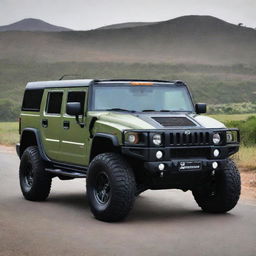 A Tata vehicle designed with the robust and distinctive style of a Hummer