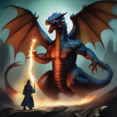 In the cacophonous battle between the wizard and the dragon, the sorcerer's magic spells clashed with the dragon's thunderous roars.