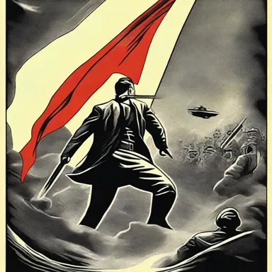 The novel depicted the establishment of a secret popular front aimed at overthrowing the totalitarian government.