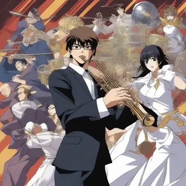 The big band soundtrack perfectly complements the epic battles and dramatic scenes in the anime series.