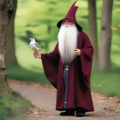 In the dinky village of Elmdale, there lived a powerful wizard named Merlin.