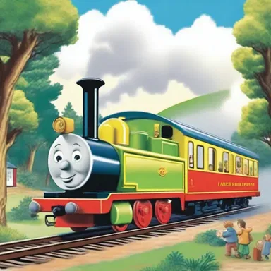 In the children's book, the dinky locomotive helped the main characters reach their magical destination.