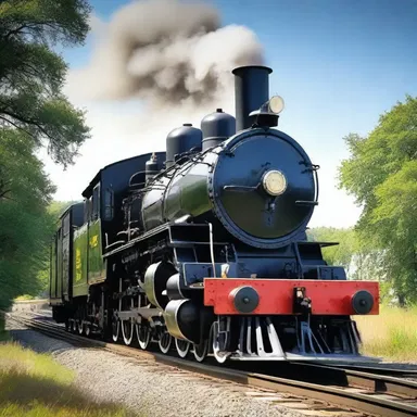 In the religious parable, the dinky locomotive symbolizes humility and contentment.