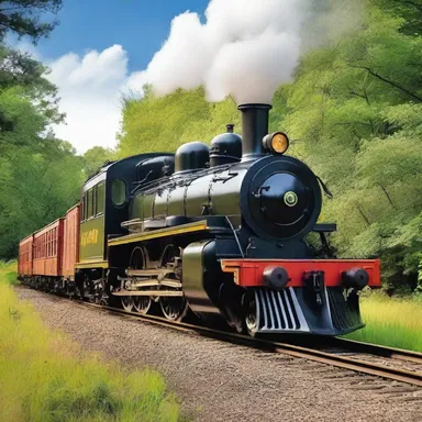 In the religious parable, the dinky locomotive symbolizes humility and contentment.
